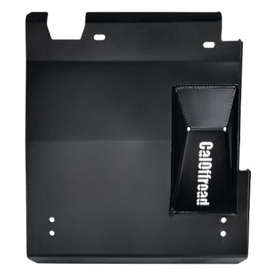 CalOffroad Hilux bash plate, black powder-coated finish