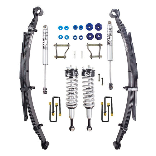 Fox 2.0 complete suspension package, shocks and leaf springs, for Toyota Hilux N80