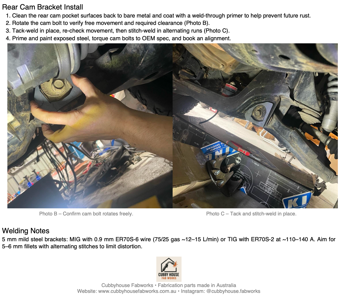 Hilux n70 Lower Control Arm Brace Kit | Weld-On/Bolt-On - Cubby House Fabworks